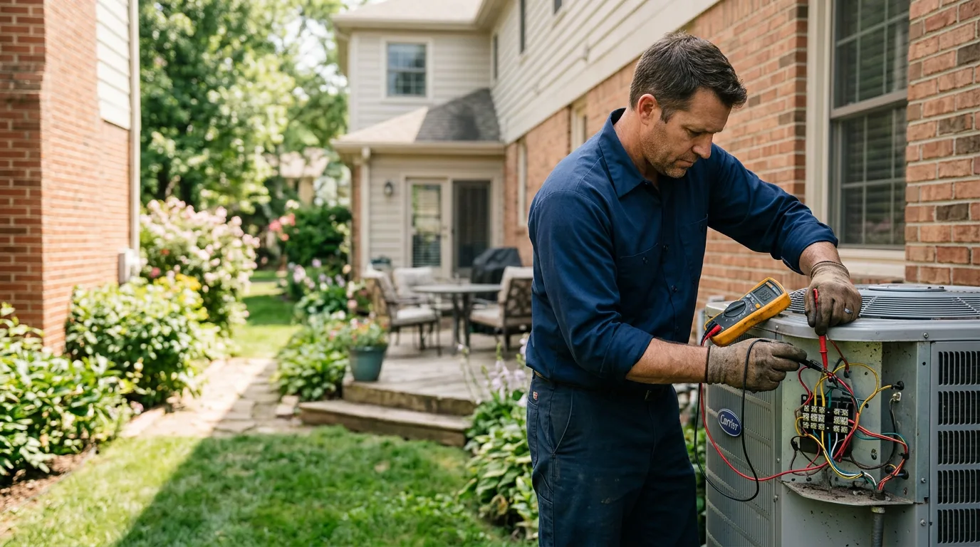 HVAC technician working near Lawrence, MA